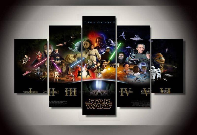 Star Hexalogy Painting – Movie Canvas Wall Art