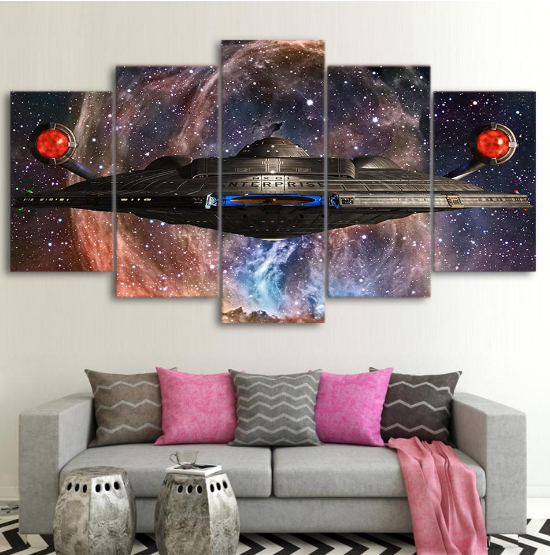 Star Trek Enterprise Ship Movie Canvas Wall Art