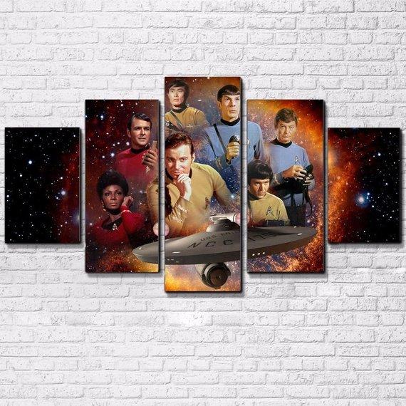 Star Trek Original Cast – Movie Canvas Wall Art