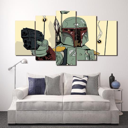 Star Wars Boba Fett Movie Canvas Wall Art