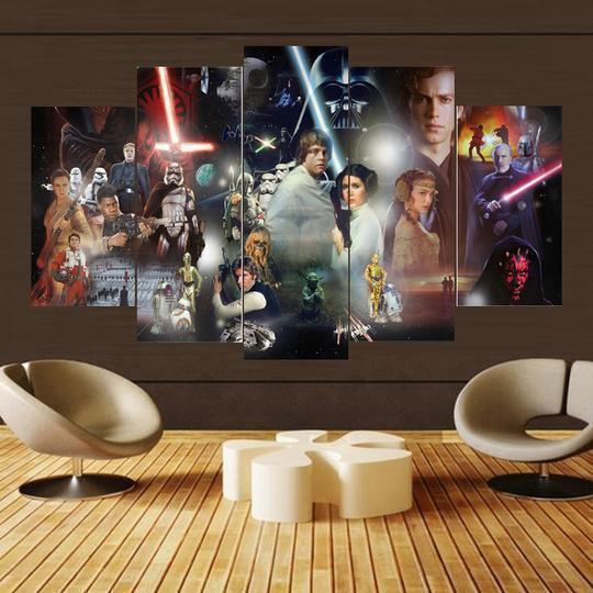 Star Wars Character Collage Movie – Canvas Wall Art