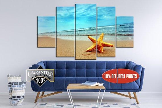 Starfish Inhabitants Of The Sea – Animal Canvas Wall Art