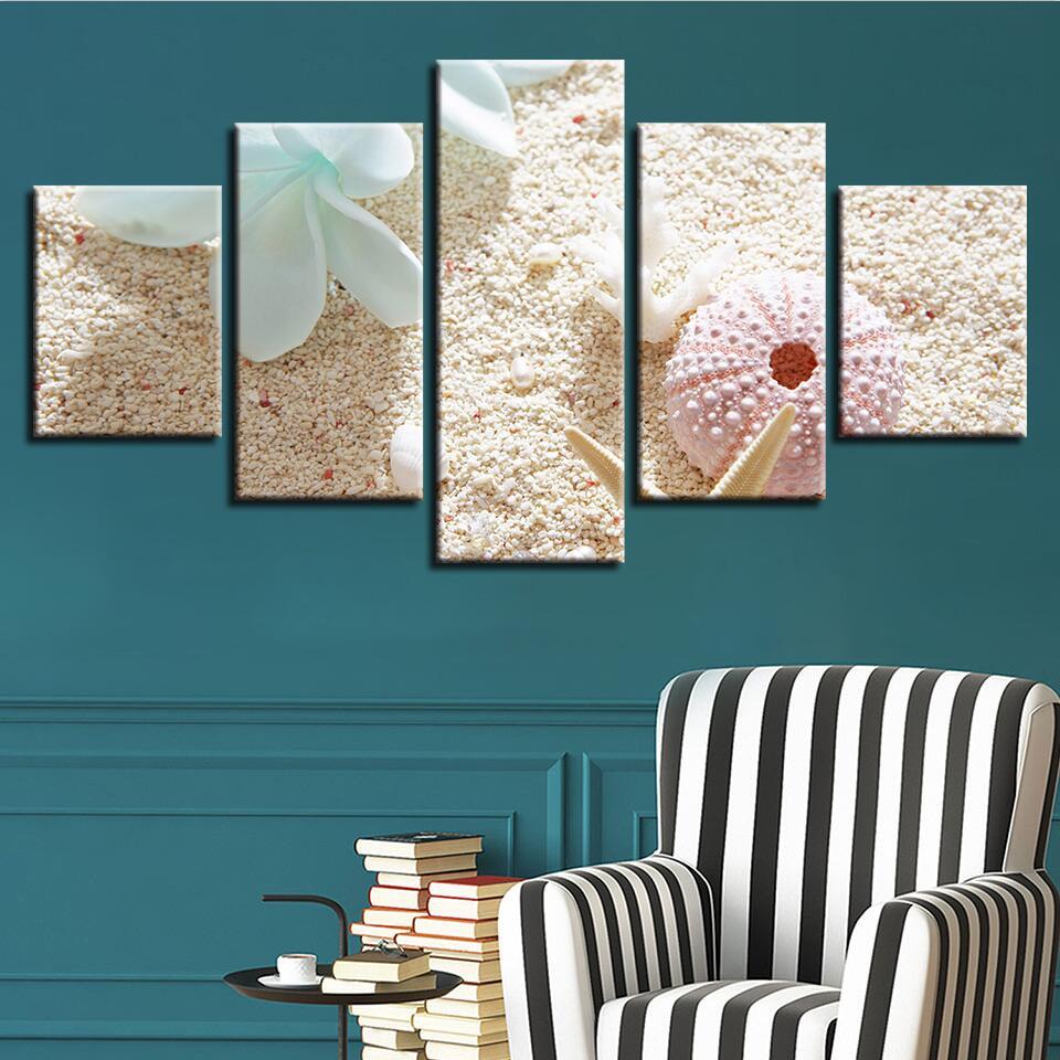 Starfish Sea Shells 22 – Space Canvas Wall Art