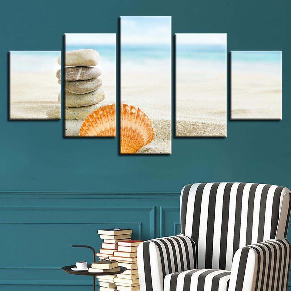 Starfish Sea Shells 23 – Space Canvas Wall Art