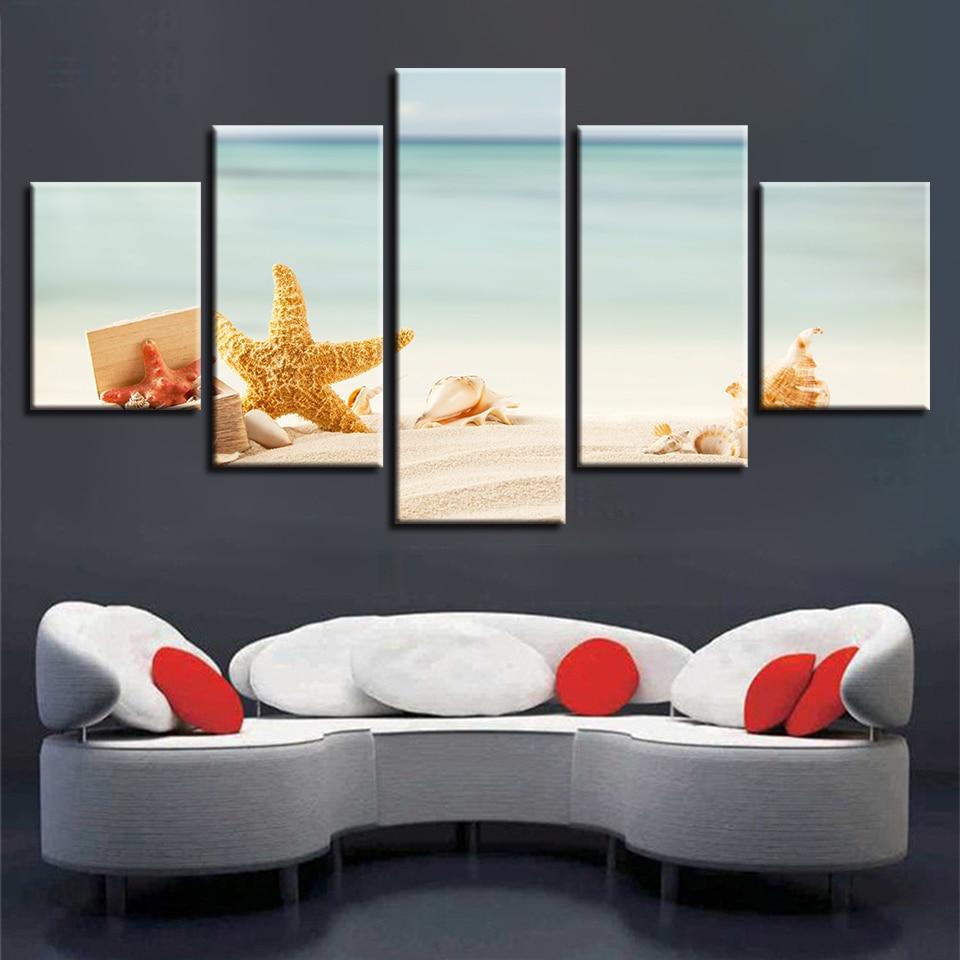 Starfish Shell 11 – Space Canvas Wall Art