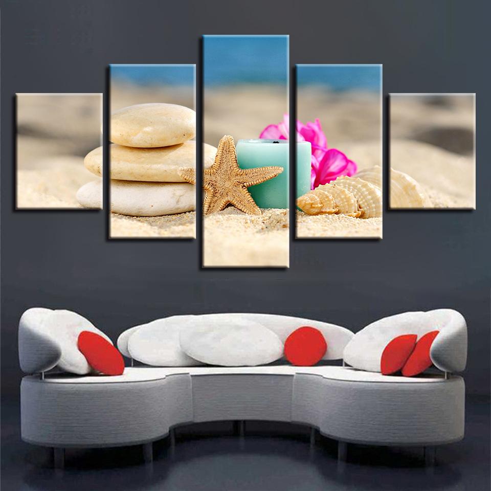 Starfish Shell 12 – Space Canvas Wall Art