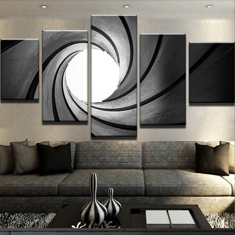 Staring Down The Barrel – Abstract Canvas Wall Art