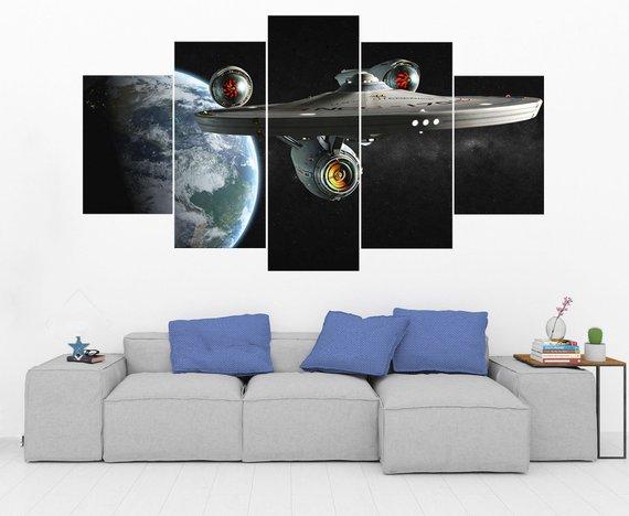 Starship Enterprise – Star Trek 1 – Movie Canvas Wall Art