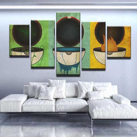 Starter Pokeballs – Anime Canvas Wall Art
