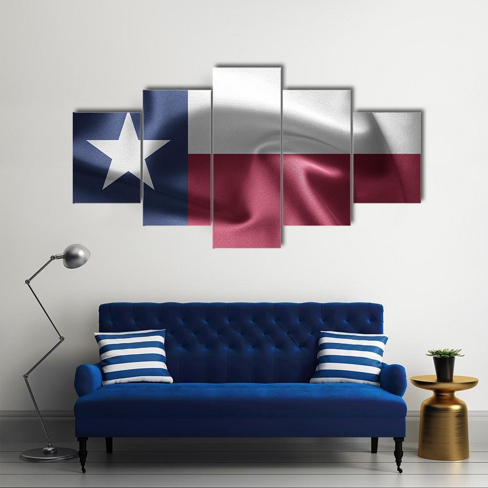 State Of Texas Flag – Abstract Canvas Wall Art