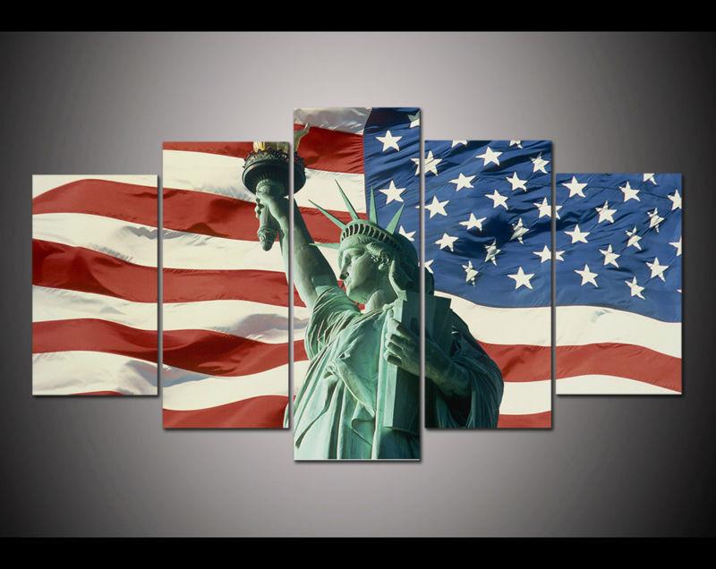 Statue Of Liberty – Abstract Canvas Wall Art