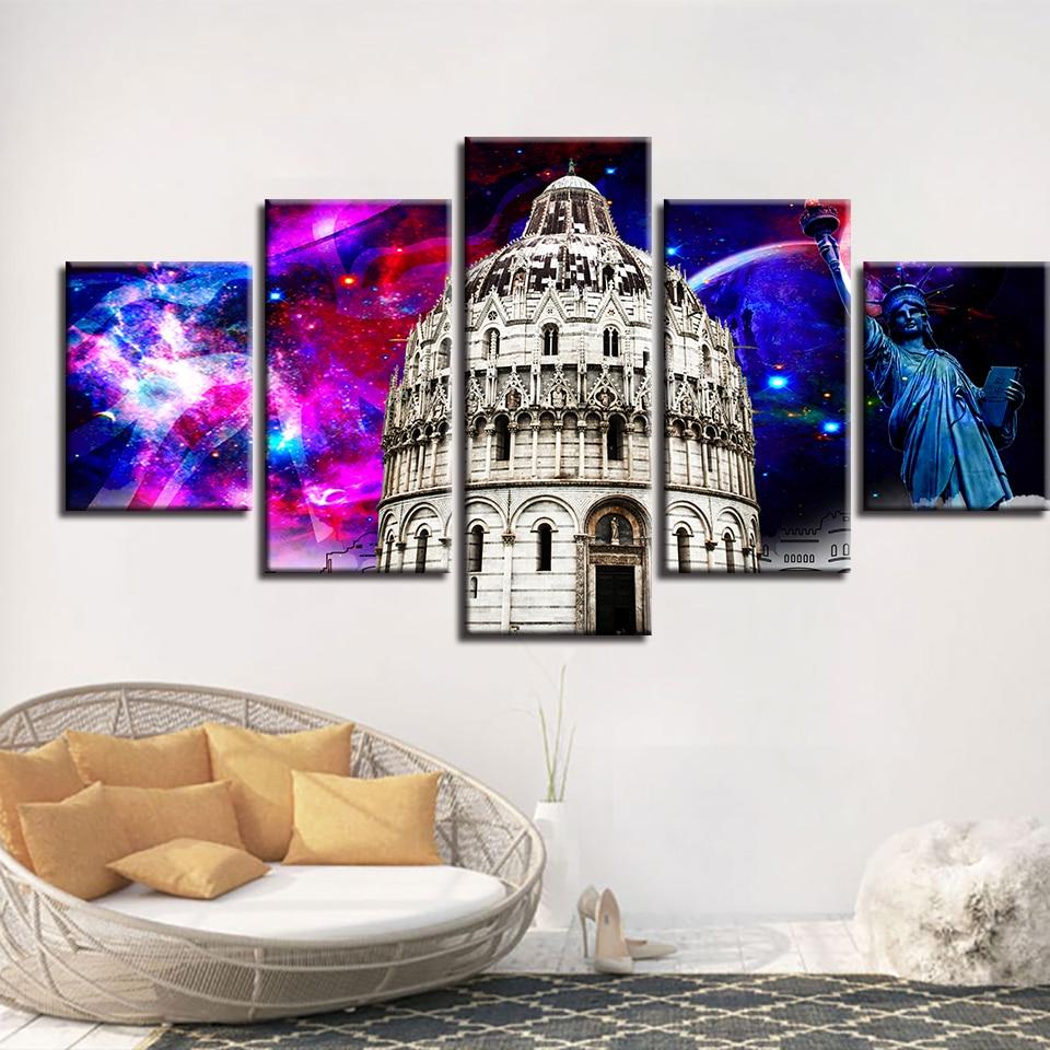Statue Of Liberty Building – Nature Canvas Wall Art