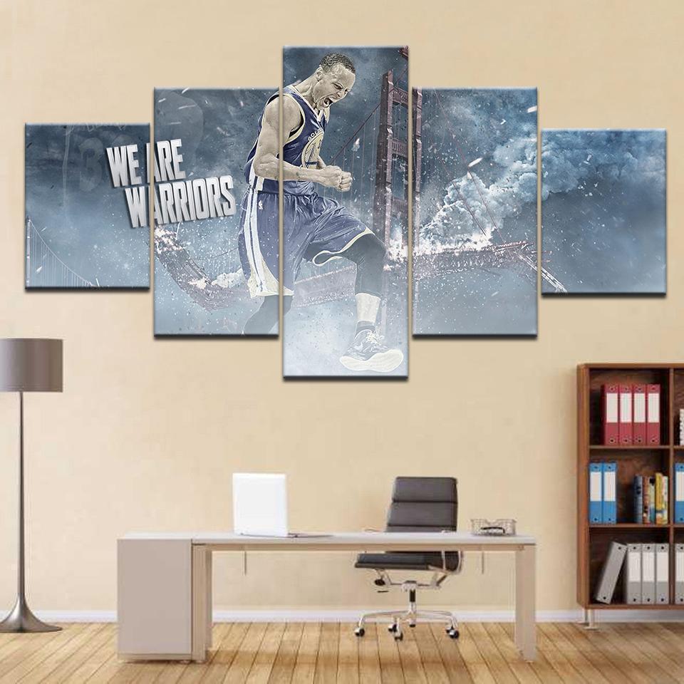 Stephen Curry Basketball Player Nba Basketball – Canvas Wall Art