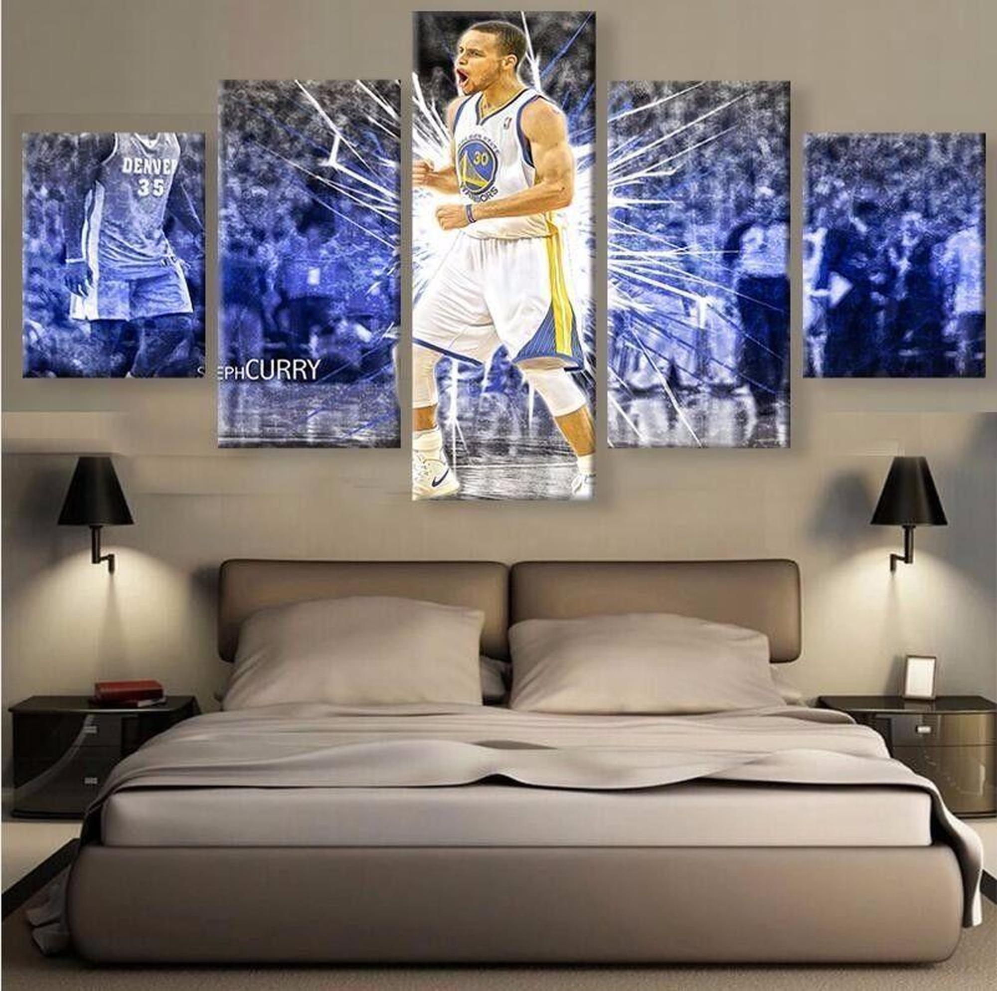 Stephen Curry Golden State Basketball Star Celebrity – Canvas Wall Art