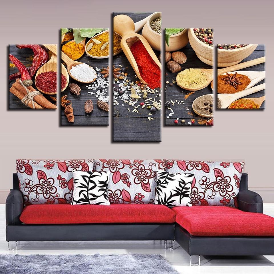 Sticky Rice Pepper Spoon – Kitchen Canvas Wall Art