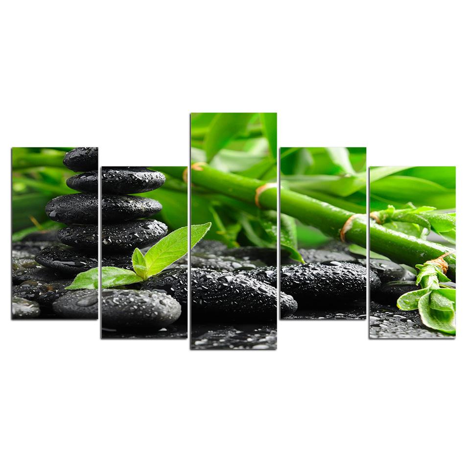 Stone Bamboo 01 – Nature Canvas Wall Art