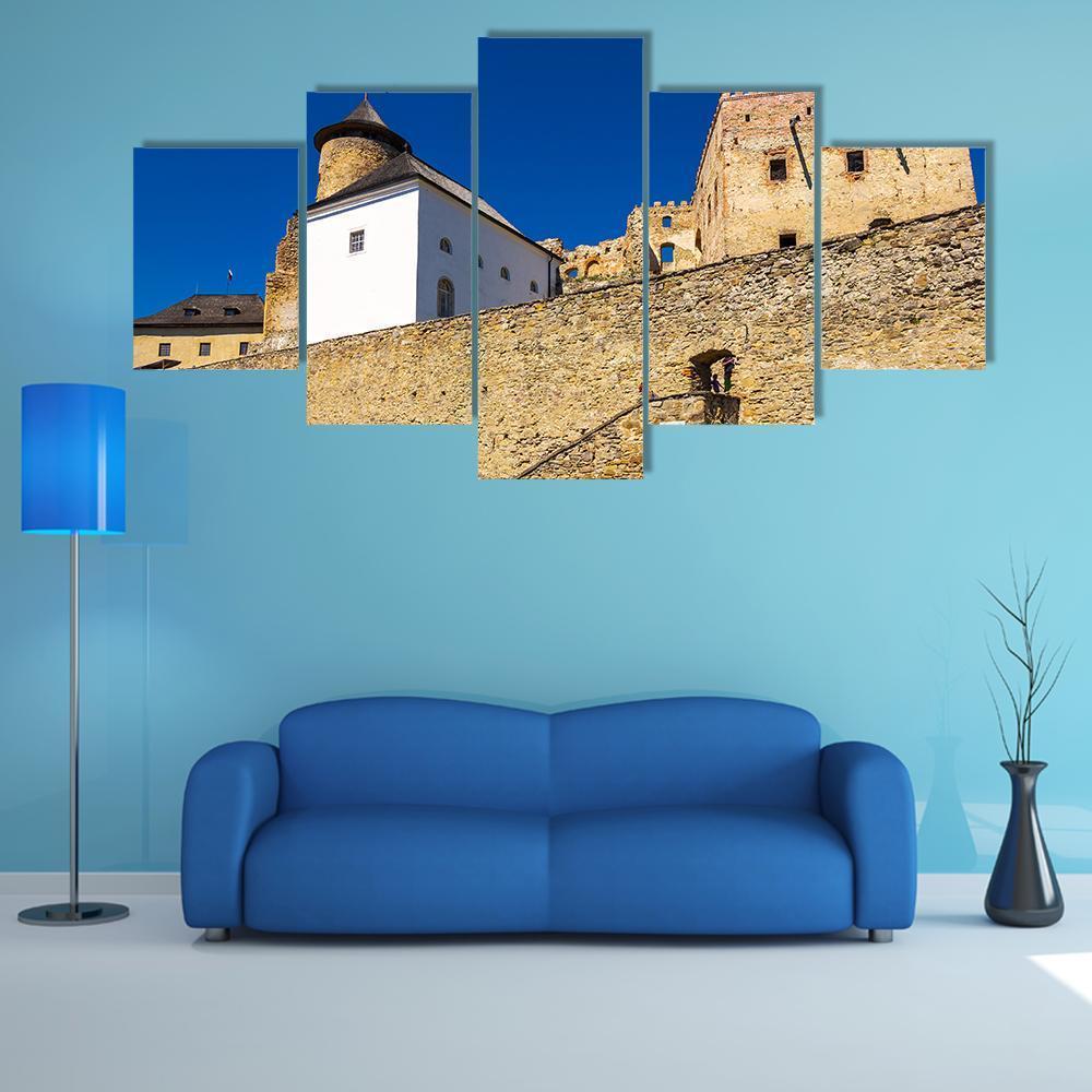 Stone Walls Of Stara Lubovna Castle – Nature Canvas Wall Art