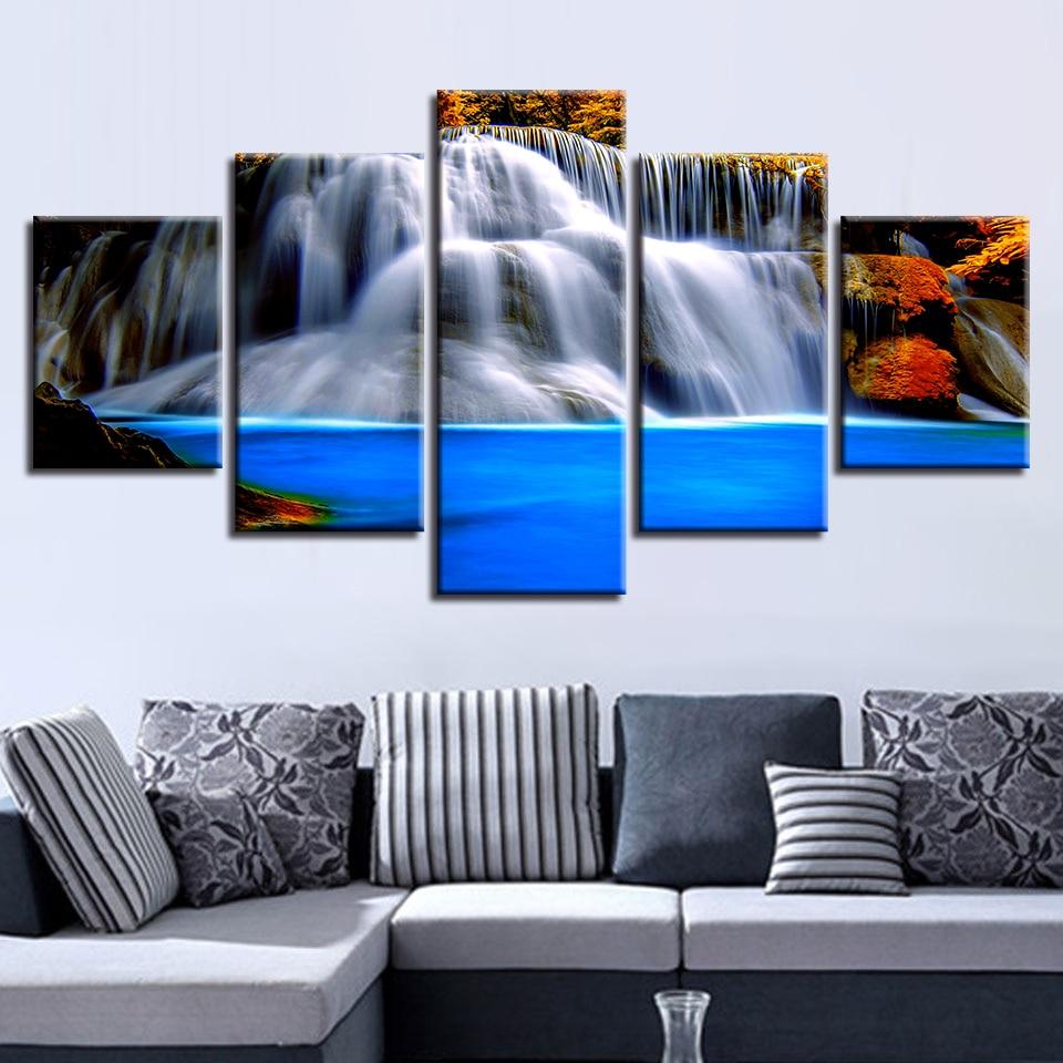 Stone Waterfall Beautiful 2 – Nature Canvas Wall Art