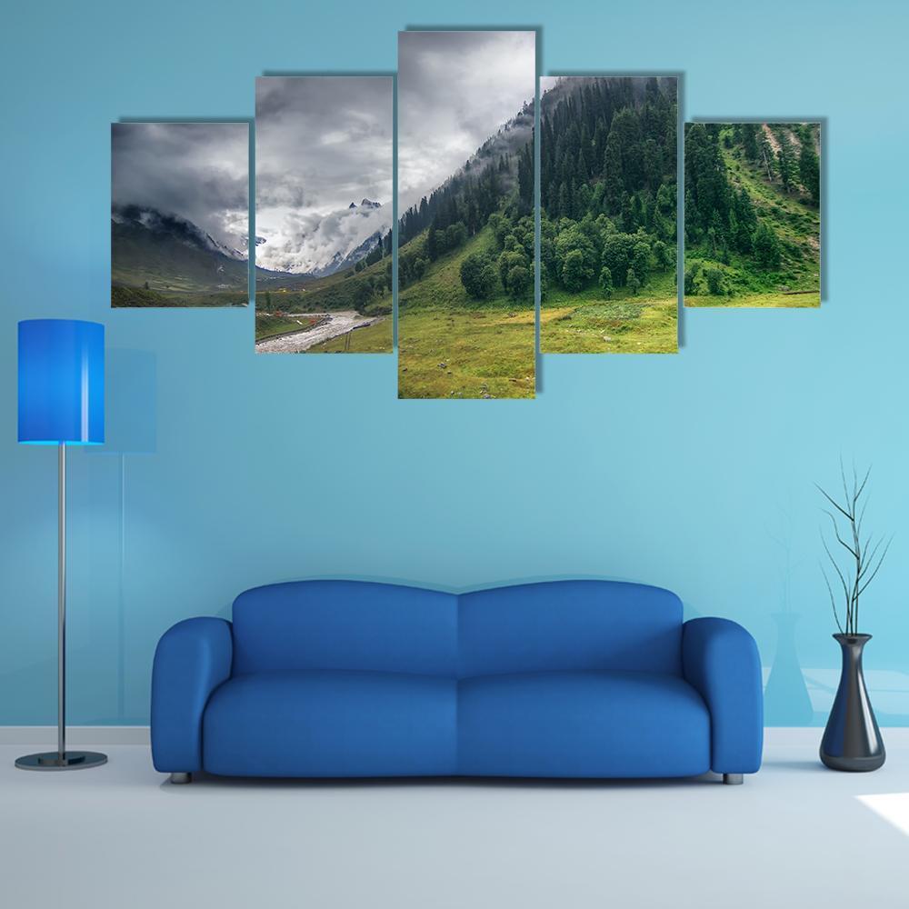 Storm Clouds Over Mountains Of Ladakh – Nature Canvas Wall Art