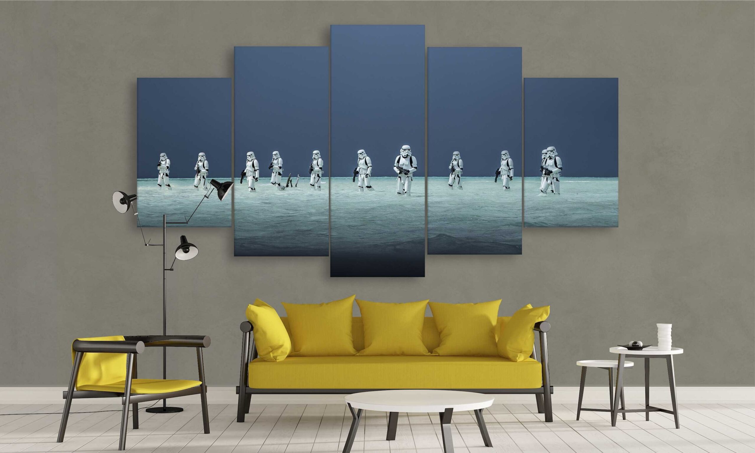 Storm Trooper Battle In Rogue One – Sport Canvas Wall Art