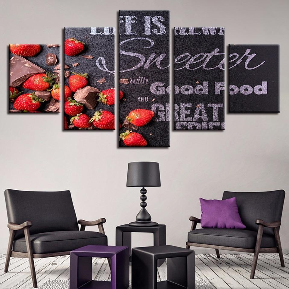 Strawberry Kitchen – Canvas Wall Art