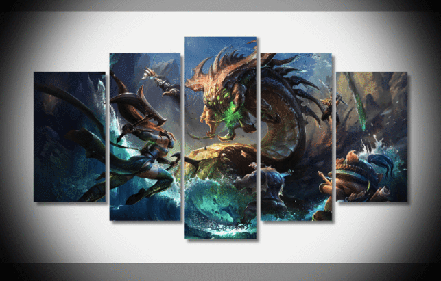 Strike League Of Legends – Game Canvas Wall Art