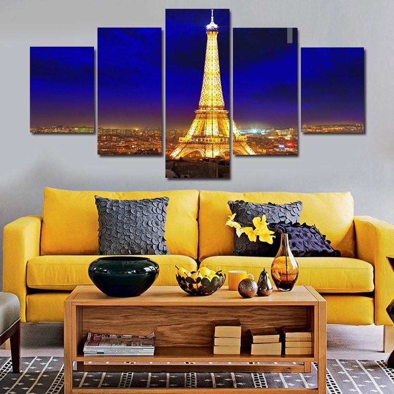 Stunning Eiffel Tower Landscape – Nature Canvas Wall Art