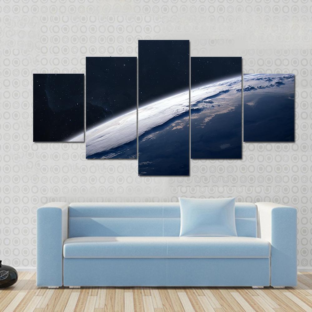 Stunning View Of Earth From Space – Space Canvas Wall Art