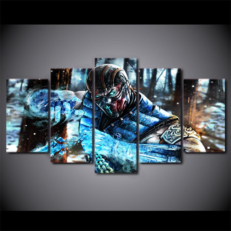 Sub Zero Mortal Kombat 01 – Movie Canvas Wall Art