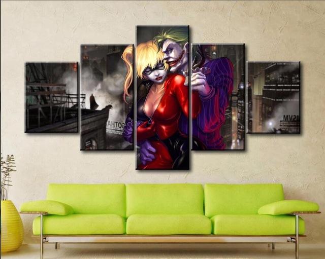 Suicide Squad Joker Harley Quinn – Dc Canvas Wall Art