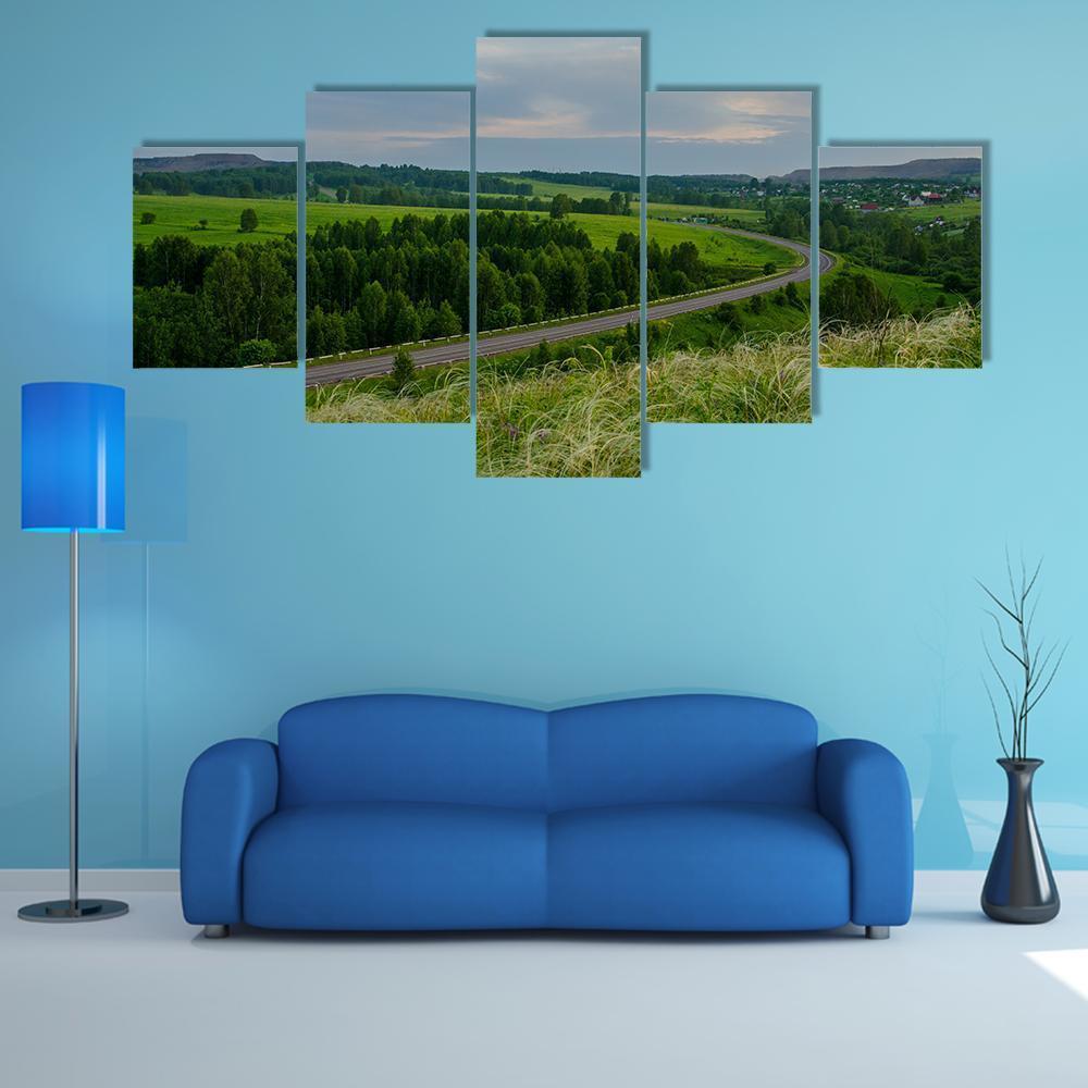 Summer Crimson Sunset – Nature Canvas Wall Art
