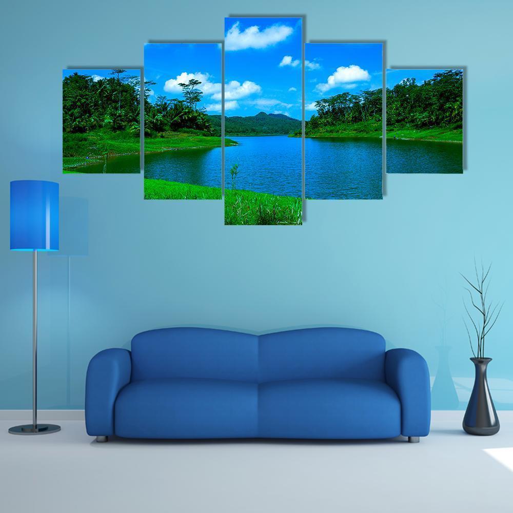 Summer Lake In Indonesia – Nature Canvas Wall Art