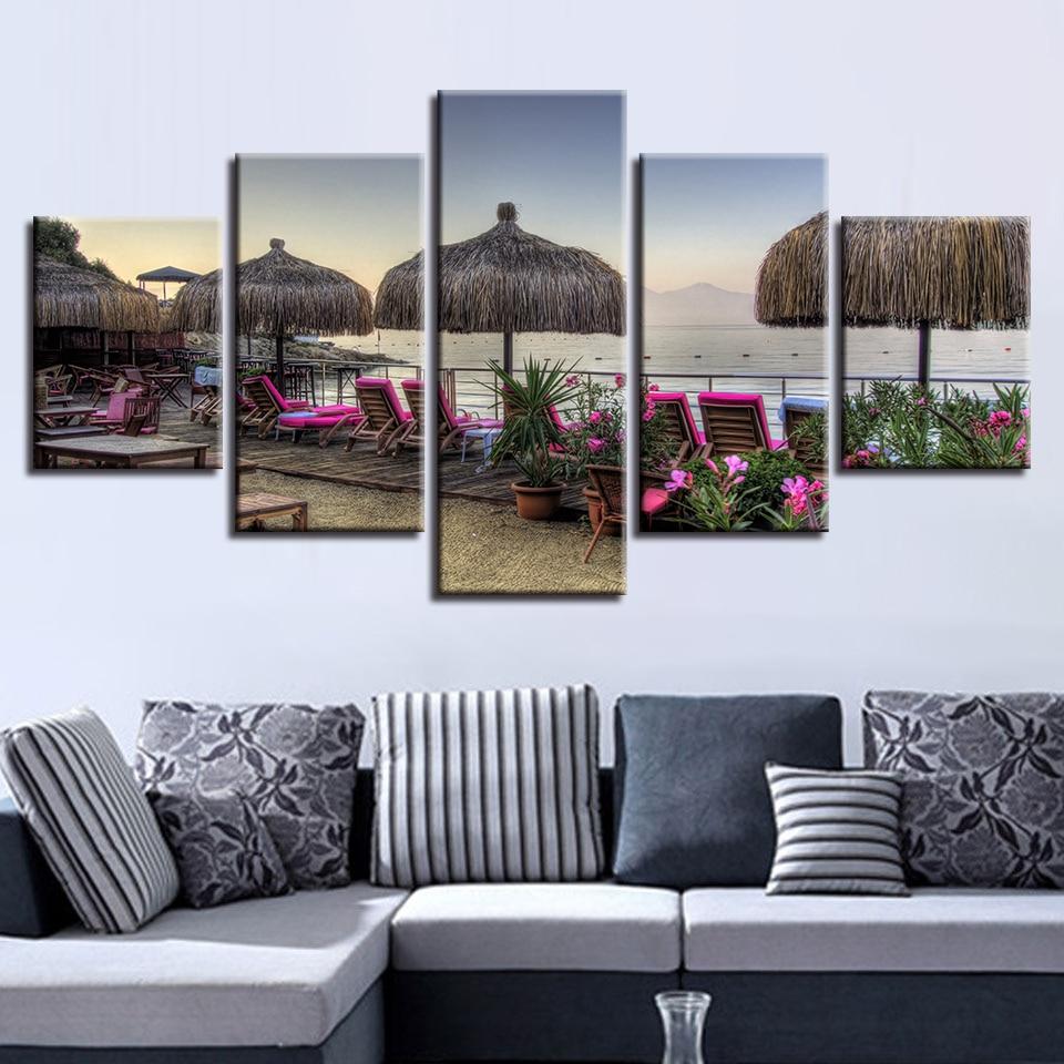 Sun Chair And Flower – Nature Canvas Wall Art