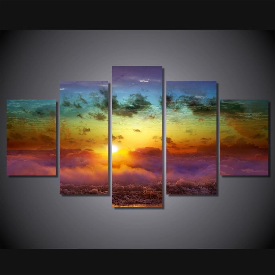 Sun Clouds Wonders – Nature Canvas Wall Art