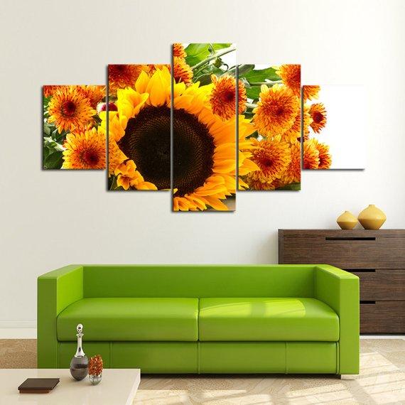 Sunflower Love – Nature Canvas Wall Art