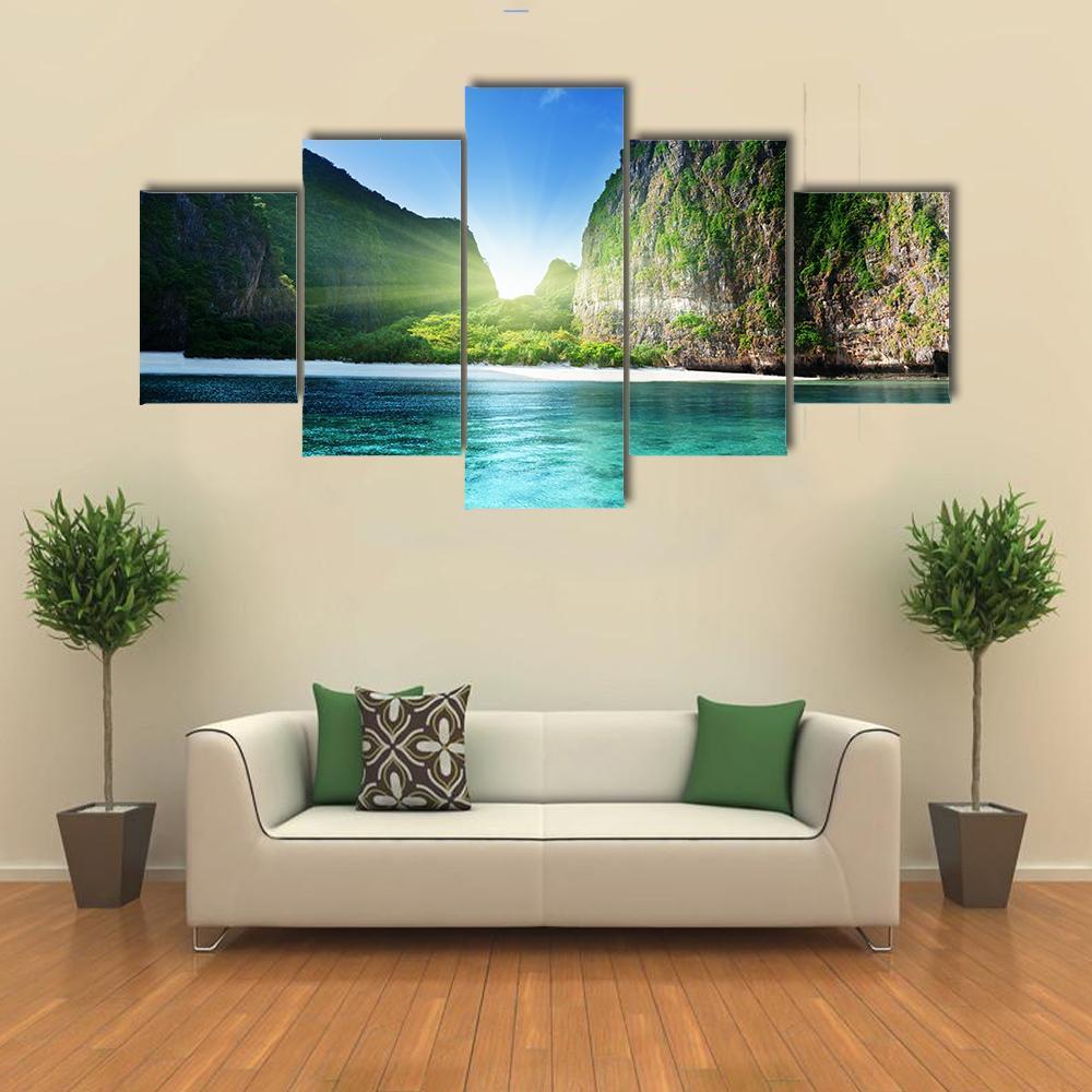 Sunrise At Maya Bay – Nature Canvas Wall Art