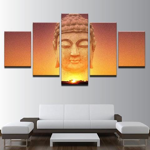 Sunrise Buddha – Religion Canvas Wall Art