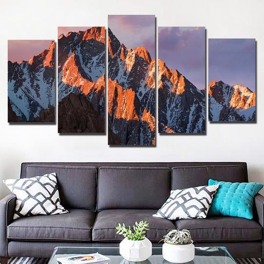Sunrise In The Rocky Mountains – Nature Canvas Wall Art