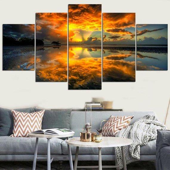 Sunrise Natural Landscape – Nature Canvas Wall Art