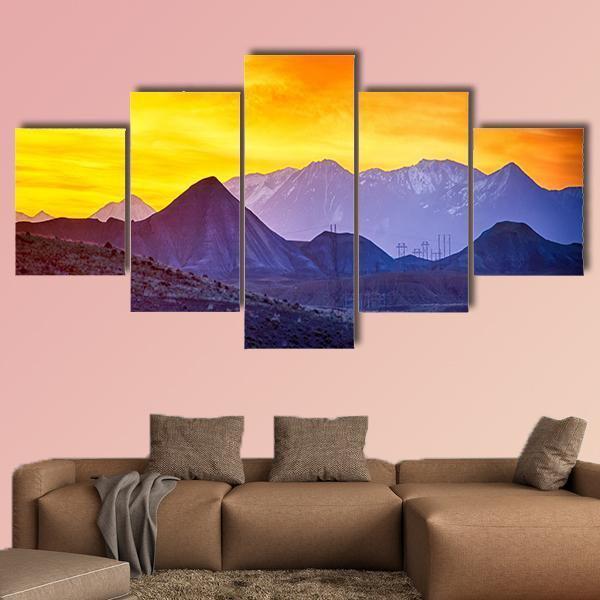 Sunrise Over Colorado Rocky Mountains – Nature Canvas Wall Art