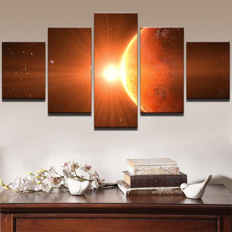 Sunrise Over Earth – Space Canvas Wall Art
