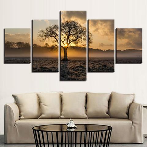 Sunrise Tree 1 – Nature Canvas Wall Art