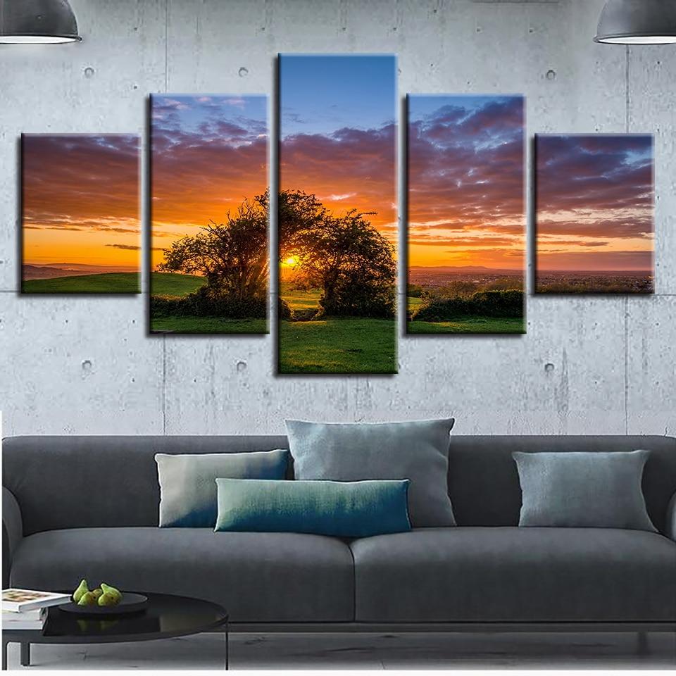Sunrise Tree 16 – Nature Canvas Wall Art