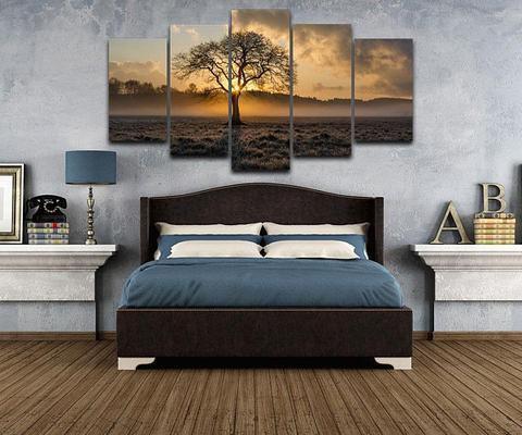 Sunrise Tree – Nature Canvas Wall Art