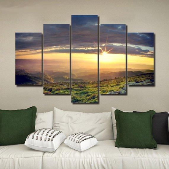 Sunrise Valley 01 – Nature Canvas Wall Art
