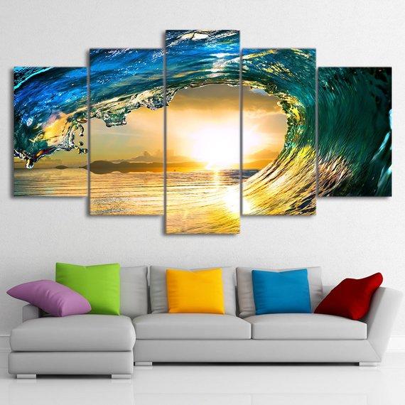 Sunrise Wave – Nature Canvas Wall Art