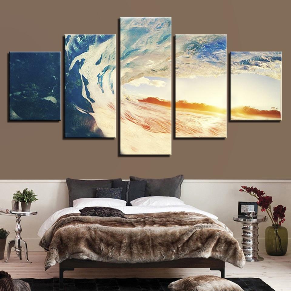 Sunrise Waves – Ocean Canvas Wall Art