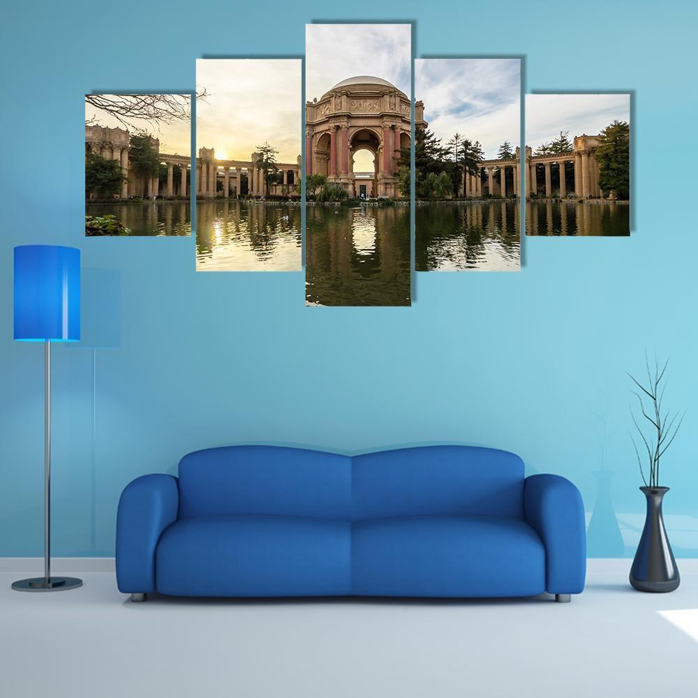 Sunset At The Palace Of Fine – Nature Canvas Wall Art