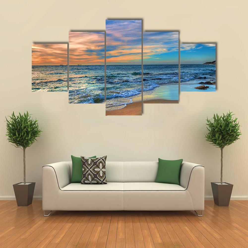 Sunset Beach Perth Western Australia – Nature Canvas Wall Art