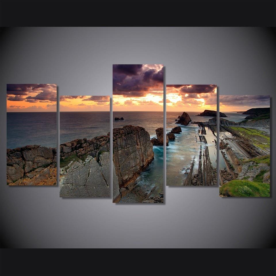 Sunset Beach Reef 01 – Space Canvas Wall Art